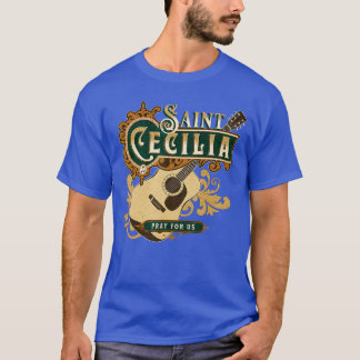 Camiseta St Cecilia of Rome Patron Saint of Music Catholic 