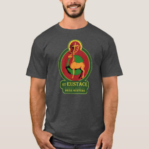 Camiseta St. Eustace, mártir, santo padroeiro de caçadores