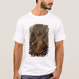Camiseta St Francis que recebe os Stigmata