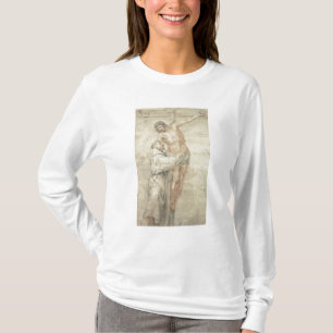 Camiseta St Francis que rejeita o mundo e o abraço