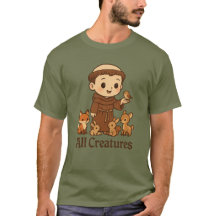 Camiseta St Francis Todas as Criaturas