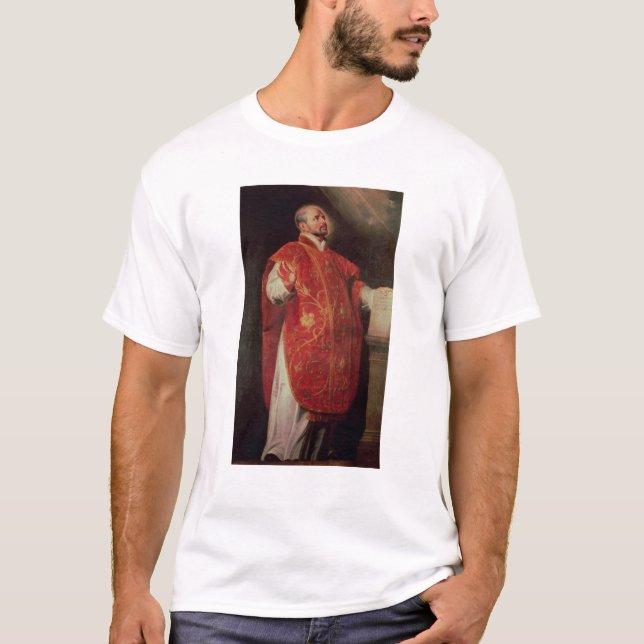 Camiseta St Ignatius do fundador de Loyola dos jesuítas (Frente)