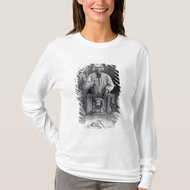 Camiseta St. Jean-Marie Vianney que preaching, século XIX (Frente)