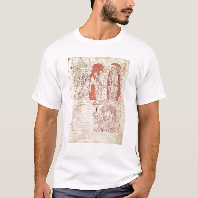 Camiseta St John Cassian escrevendo e oferecimento das (Frente)