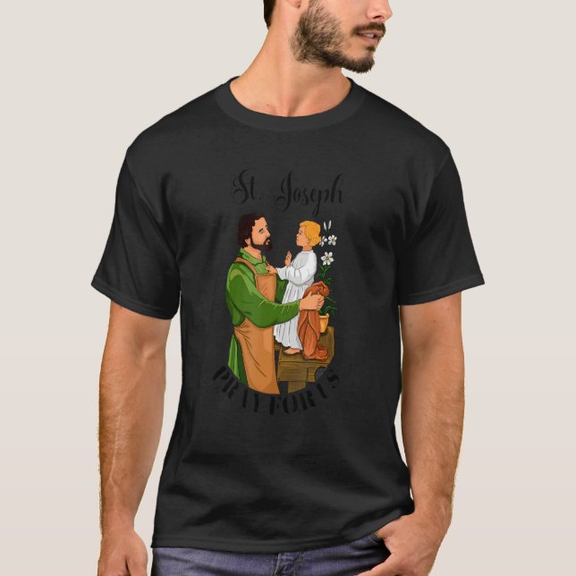 Camiseta St Joseph and Child Jesus Consecration Catholic Sa (Frente)