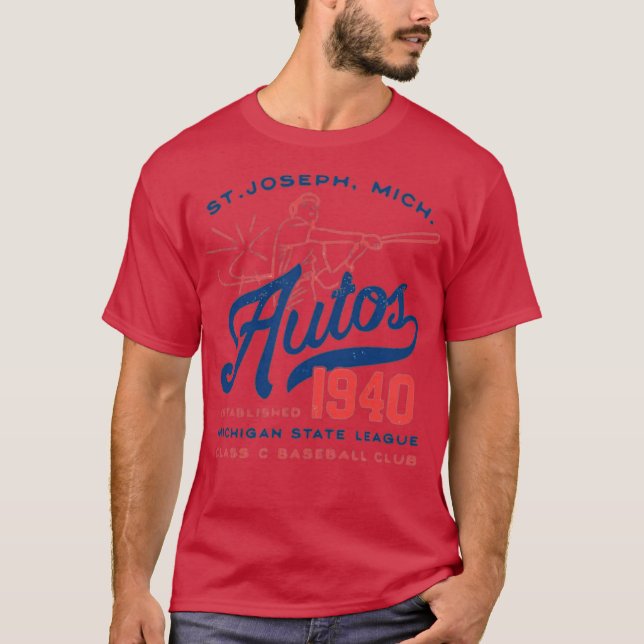 Camiseta St. Joseph Autos - Michigan - Antiga Base Extinta (Frente)