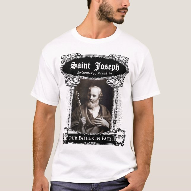 Camiseta St Joseph, nosso pai na fé (Frente)