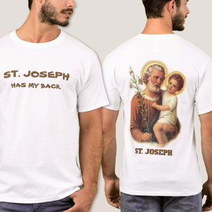 Camiseta St Joseph tem minha parte traseira