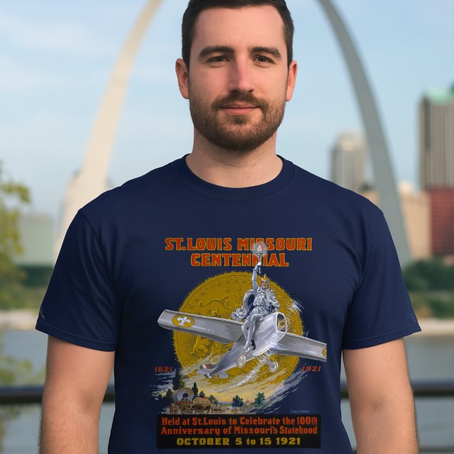 Camiseta St. Louis Missouri Centenário 1921 (Criador carregado)
