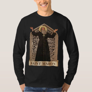 Camiseta  St. Maron (Maroun) مَارُون Igreja Maronita 