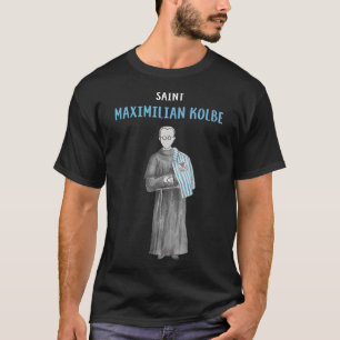 Camiseta St Maximilian Kolbe Two Crowns Catholic Saint Gift