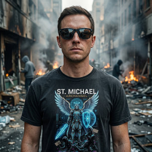 Camiseta St Michael O Arcanjo Católico Conservador