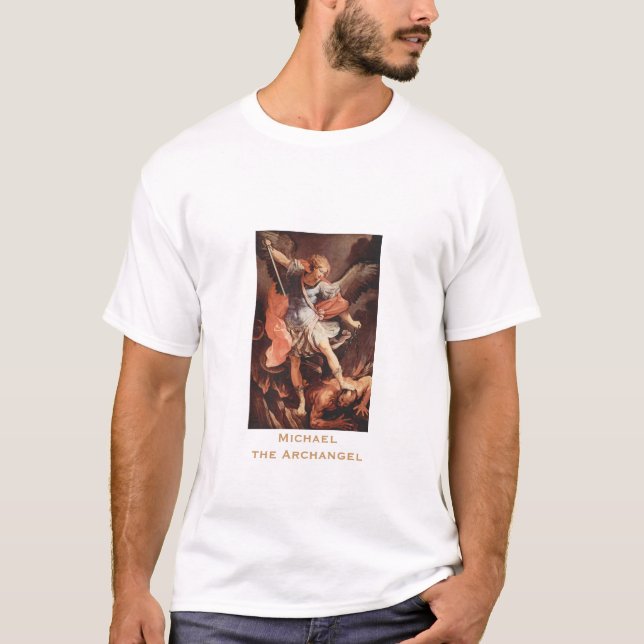 Camiseta St Michael o arcanjo por Reni (Frente)