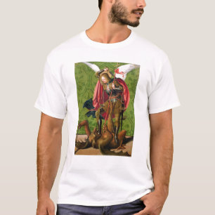Camiseta St Michael que mata o dragão