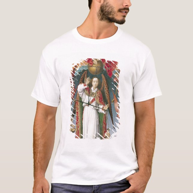 Camiseta St Michael que pesa as almas (Frente)