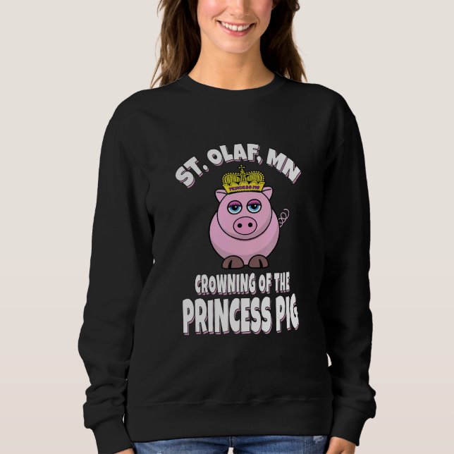 Camiseta St Olaf Minnesota  Crowning The Princess Pig (Frente)