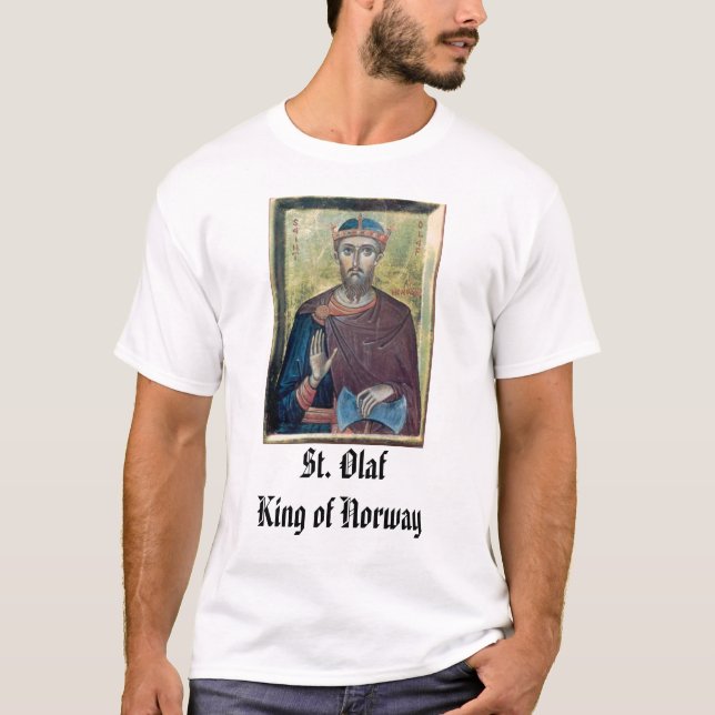 Camiseta St. Olaf, rei do St. Olaf de Noruega (Frente)
