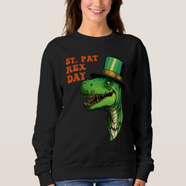 Camiseta St Pat-Rex Day Happy St Patricks Day T-Rex Leprech (Frente)
