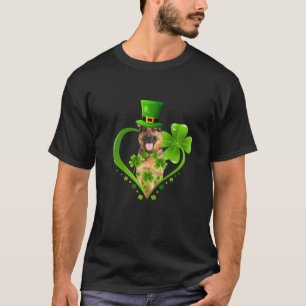 Camiseta St. Patrick Cute Leprechaun German Shepherd Dog Sh