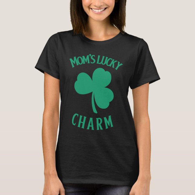 Camiseta St Patrick Mum Mom's Lucky Charm   for mom (Frente)