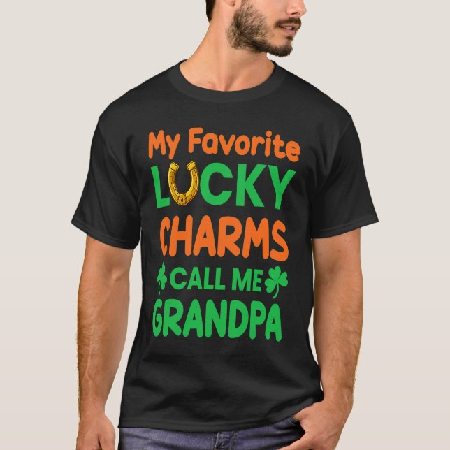 Camiseta St Patrick´s day My Favorite Lucky Charms Calls Me (Frente)