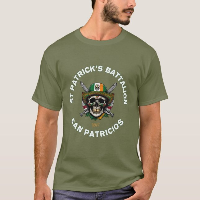 Camiseta St Patricks Battalion San Patricios Irish Mexican (Frente)
