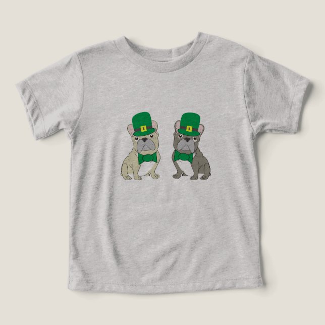 Camiseta St. Patricks Bulldogues Franceses (Design frontal)