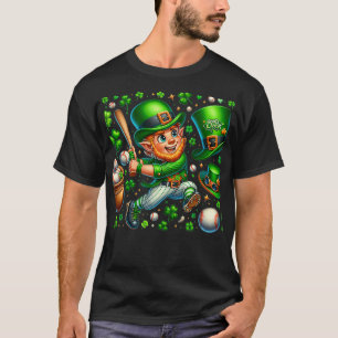 Camiseta St Patricks Day Baseball Saint Paddys Boys