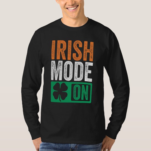 Camiseta St Patrick's Day Beer Drinking Ireland Irish Mode  (Frente)