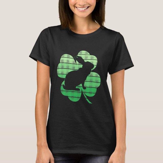 Camiseta St Patricks Day Bunny Rabbit Lover (Frente)