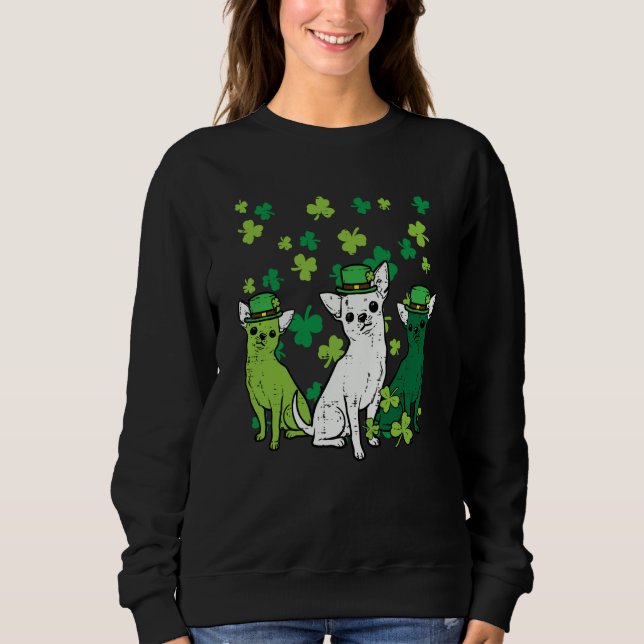 Camiseta St Patricks Day Chihuahuas Dog Saint Paddys Men Wo (Frente)