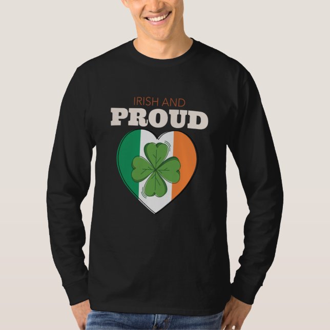 Camiseta St Patricks Day Ireland Irish And Proud Ireland Fl (Frente)