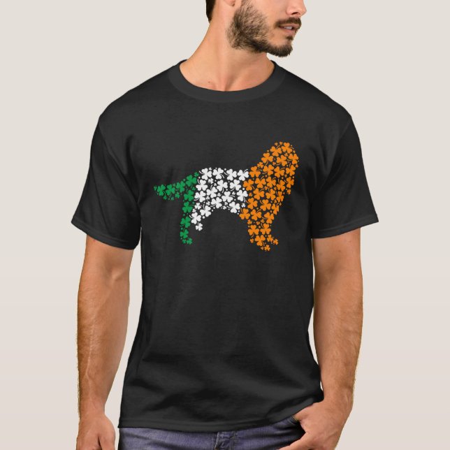 Camiseta St Patricks Day Ireland Irish Springer Spaniel Dog (Frente)