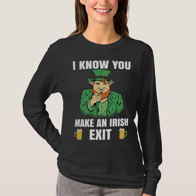Camiseta St Patricks Day Irish Exit  St Patricks  2 (Frente)