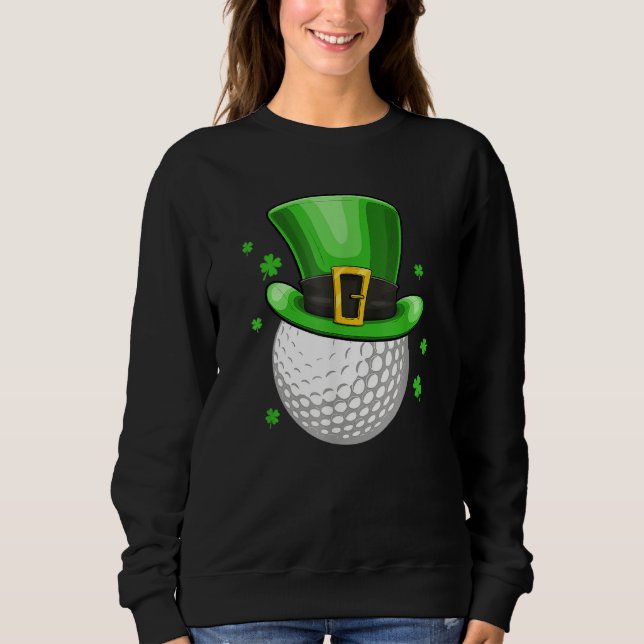Camiseta St Patricks Day Leprechaun Hat Shamrock Irish Golf (Frente)