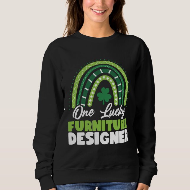 Camiseta St Patricks Day One Lucky Furniture Designer (Frente)