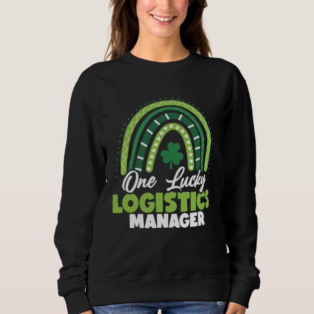 Camiseta St Patricks Day One Lucky Logistics Manager (Frente)