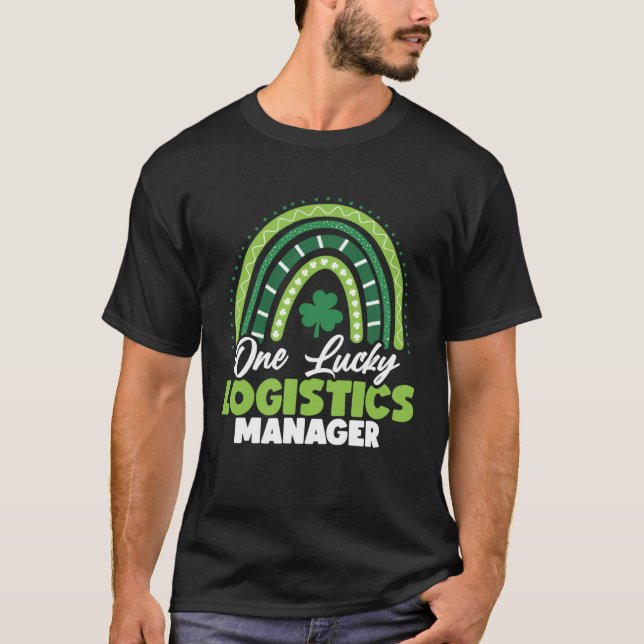 Camiseta St Patricks Day One Lucky Logistics Manager (Frente)
