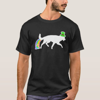 Camiseta St Patrick's Day Rainbow Dog  German Shepherd