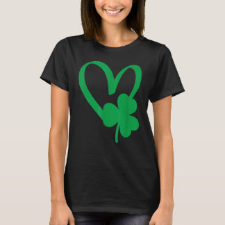 Camiseta St Patrick's Day Shamrock Heart