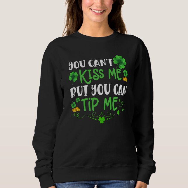 Camiseta St Patricks Day  Waitress Bartender Waiter Tips (Frente)