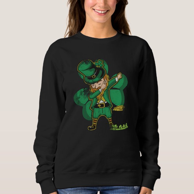 Camiseta St Patrick's Day with Dabbing Leprechaun (Frente)