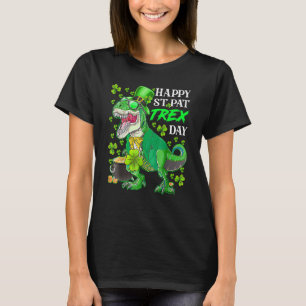 Camiseta St. Patricks FELIZ RUA NO DIA REX T Rex Dinosaur F