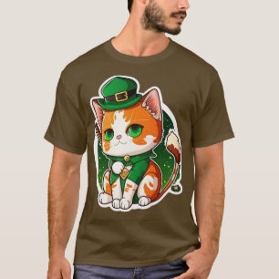 Camiseta St Patricks Lucky Cat