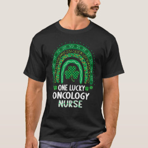 Camiseta St Patricks One Lucky Oncology Nurse Shamrock Rn W