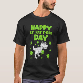 Camiseta St Patricks Saint Pat T Rex Dinosaurs Funny St. Pa
