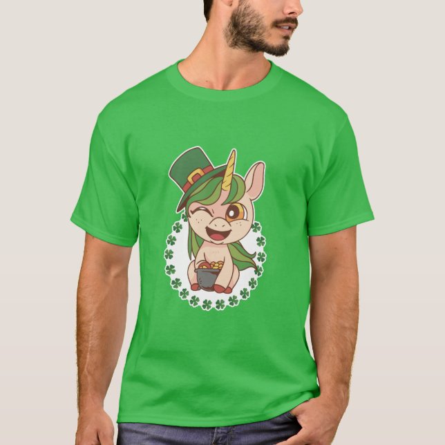 Camiseta St Patricks Unicorn (Frente)