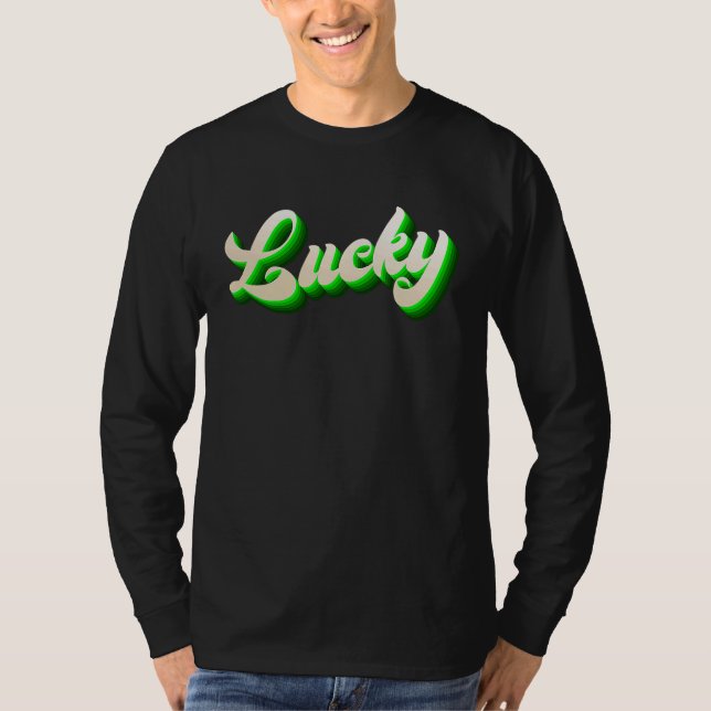 Camiseta St Patricku2019s Day Vibrant Gothic Vivid Green Lu (Frente)