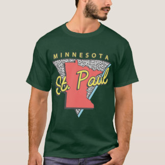 Camiseta St Paul Minnesota Lembranças MN Retro Triângulo So