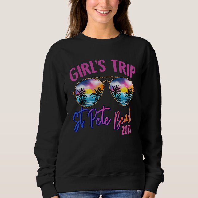 Camiseta St. Pete Beach 2023 Girls Trip Sunglasses Summer G (Frente)